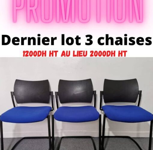 Image annonce: Chaise visiteur dream bleu professionnel lot 3