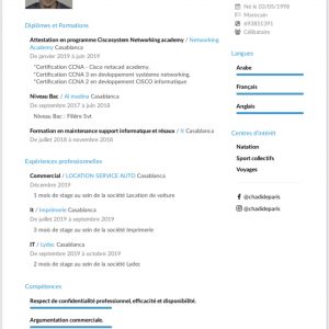 Annonce Je cherche de travailler