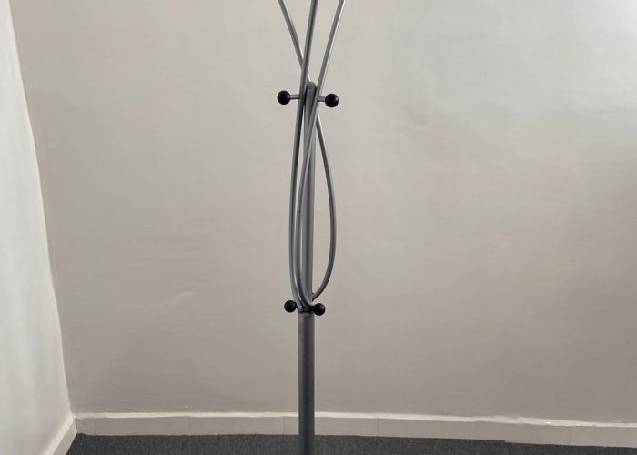 Image annonce: Porte manteau design gris aluminium finition noir