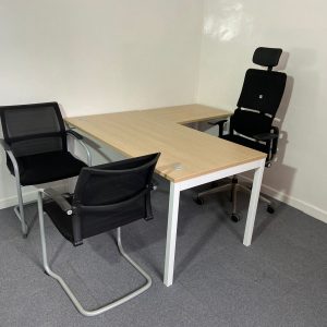 Annonce Bureau Angle Blanc Haworth 160x160cm