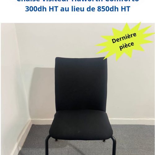 Annonce: Chaise visiteur Haworth comforto tissus noir