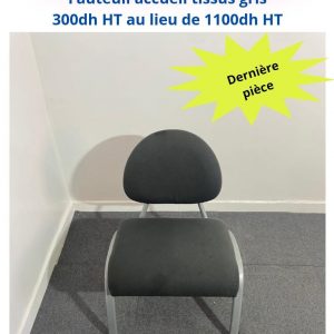 Annonce Fauteuil accueil tissus gris