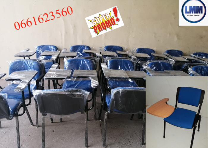 Image annonce: Mobilier scolaire-chaise avec écritoire en promo