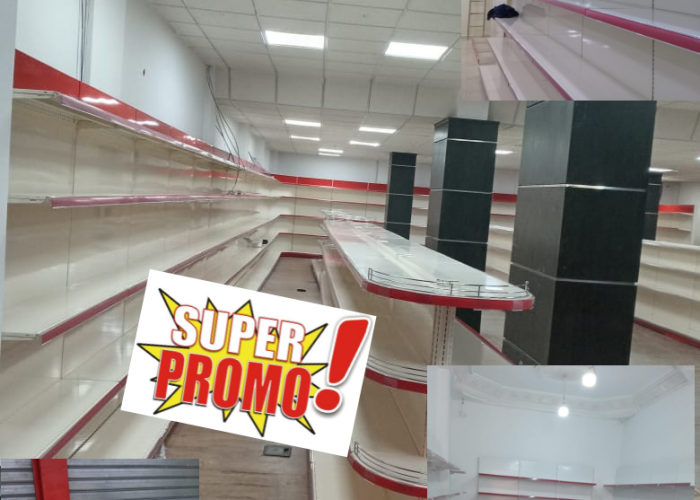 Image annonce: Rayonnage supermarché crémé