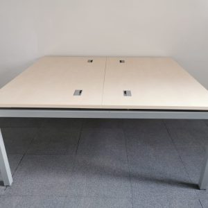 Annonce Bureau Bench Columbia 2 poste passe câble 160x160cm