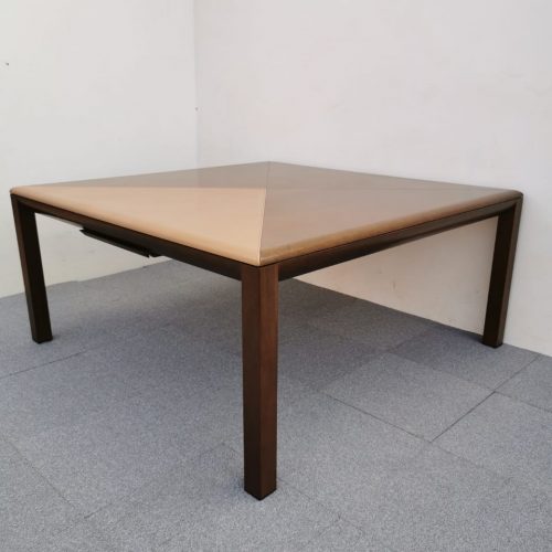 Annonce: Bureau de direction Macé gamme Patio bois massif & cuir