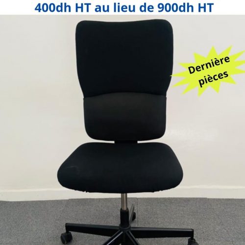 Annonce: Chaise à roulette Steelcase lets'b noir sans accoudoir