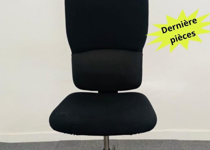 Image annonce: Chaise à roulette Steelcase lets’b noir sans accoudoir