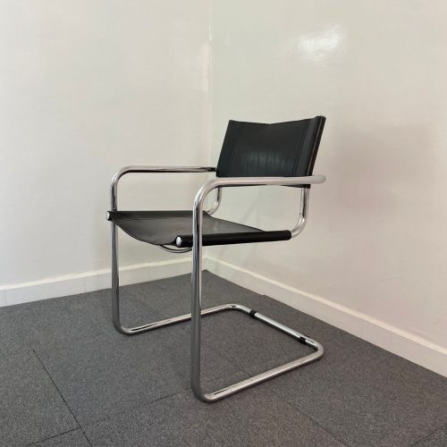 Annonce: Chaise MG5 Marcel Breuer Matteo Grassi Italie cuir vintage