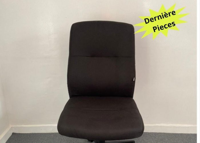 Image annonce: Fauteuil à roulette TOGO RS noir de bureau en tissus