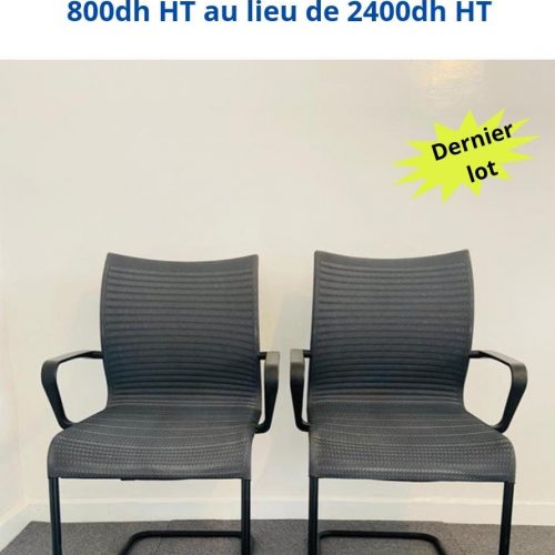 Annonce: Lot deux chaise visiteur luge flex promo