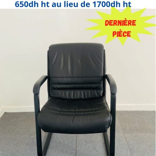 Annonce: Chaise visiteur luge GRD simili cuir comfort