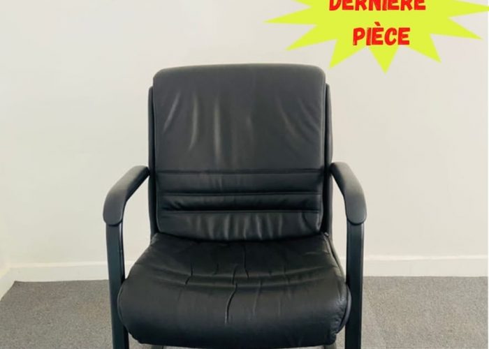 Image annonce: Chaise visiteur luge GRD simili cuir comfort