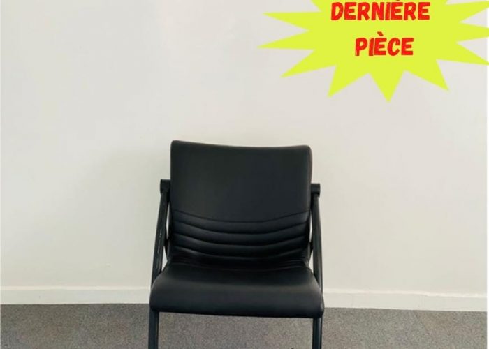 Image annonce: Fauteuil en cuir noir accueil