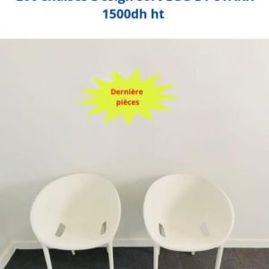 Annonce Lot chaises Design Soft EGG By Stark promo