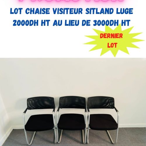 Annonce: Lot chaise visiteur sitland luge promo