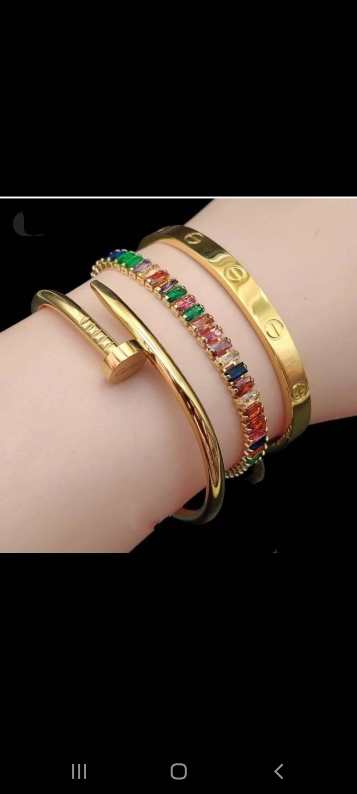 3 bracelet acier inoxydable  Boîtes à bijoux, présentoirs au