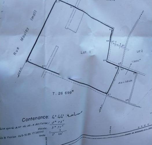 Image annonce: à vendre TERRAIN 368m² Titré POUR UN FUTUR PROJET TOURISTIQUE à Jemaa el-Fnaa