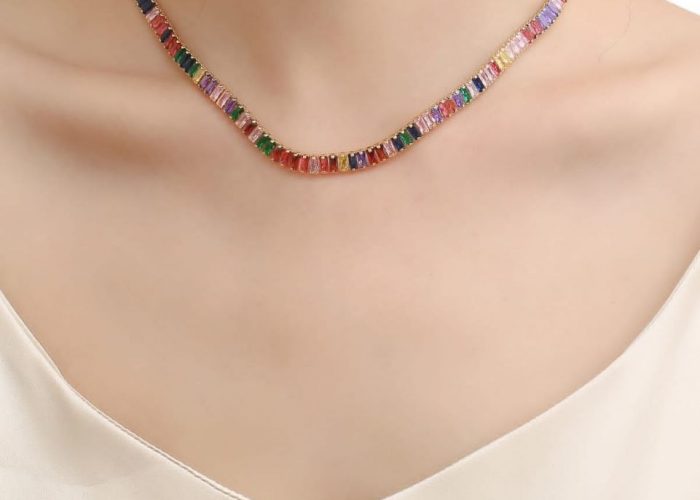 Image annonce: Collier acier inoxydable colorés