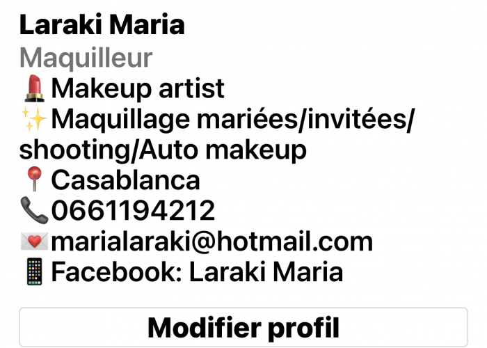 Image annonce: Sponsorisé mon compte Instagram: lm_makeupartist