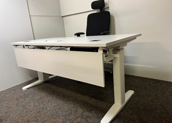 Image annonce: Bureau Actiu électrique blanc 160×80 OCCASION
