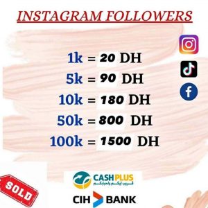 Annonce followers instgram