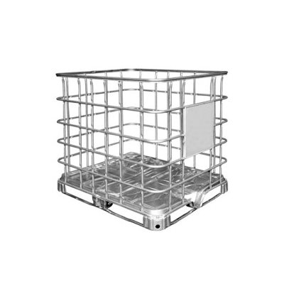 Annonce: Cage métal vide 1000L sur palette métal