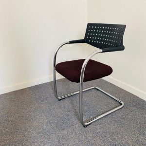 Annonce Fauteuil Vitra vis à vis luge visiteur inox marron