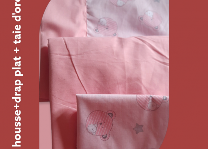 Image annonce: Pack drap plat+drap housse+ taie d’oreiller