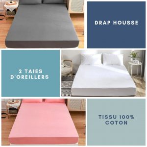 Annonce Drap housse+ taie d'oreiller