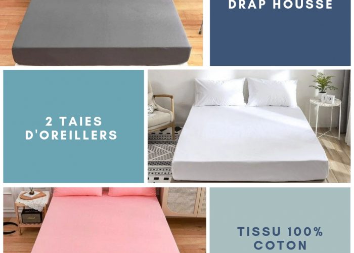 Image annonce: Drap housse+ taie d’oreiller