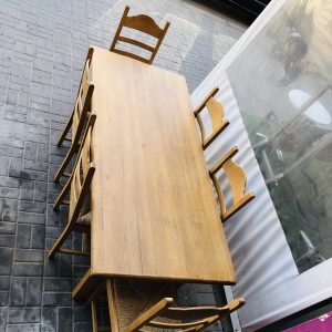 Annonce Table démontable en bois massif couleur chêne Agadir