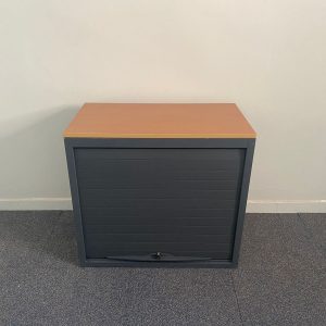 Annonce Armoire basse rideaux vertical couleur merisier 80x73cm