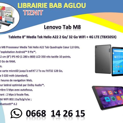 Annonce: Lenovo Tab M8