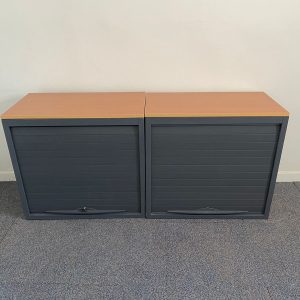 Annonce Lot 2 Armoire basse vertical merisier 80x73cm promo