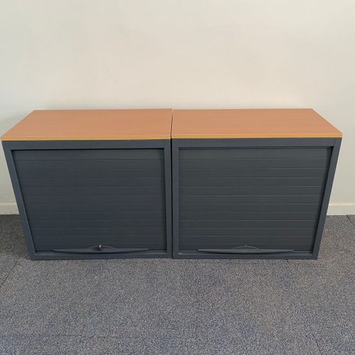 Annonce: Lot 2 Armoire basse vertical merisier 80x73cm promo