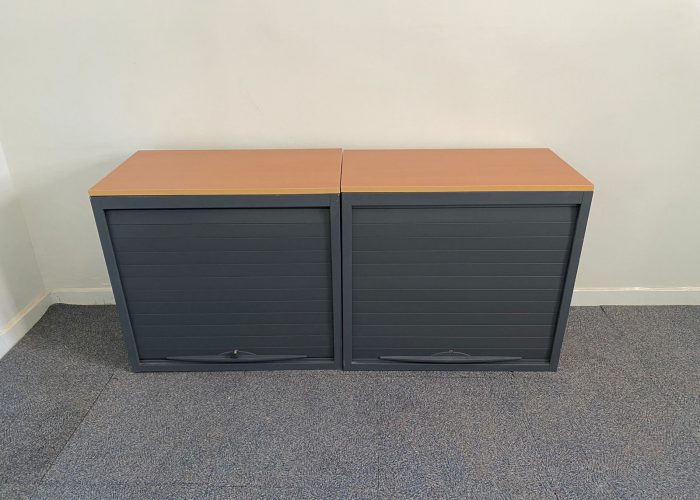 Image annonce: Lot 2 Armoire basse vertical merisier 80x73cm promo