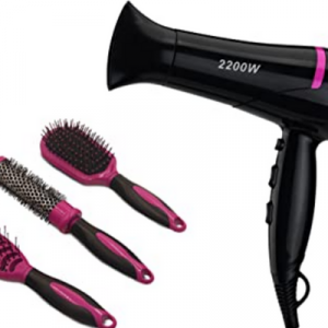 Annonce sèche-cheveux Techwood avec 3 brosses