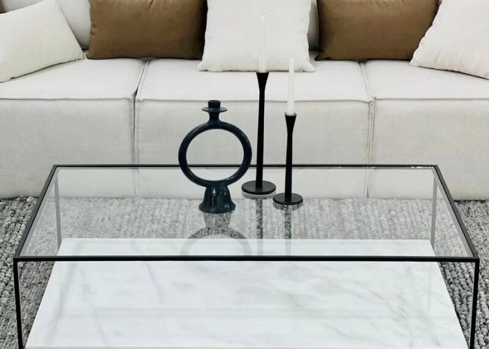 Image annonce: Table basse marbre blanc d’Ibiza