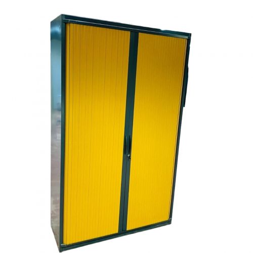 Annonce: Armoire haute Steelcase 120x200cm bi-color gris marron