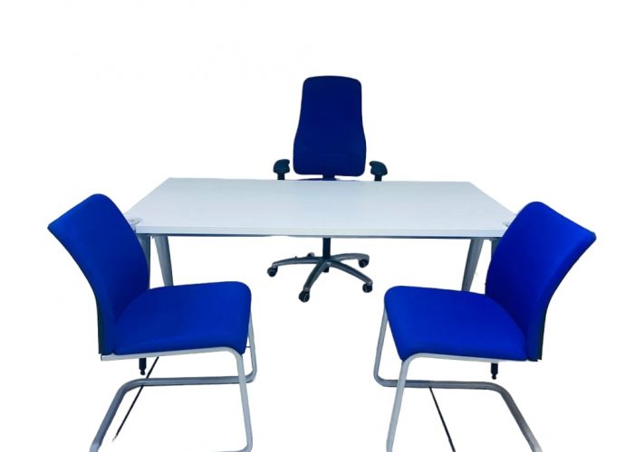 Image annonce: Bureau blanc Steelcase 160x80cm