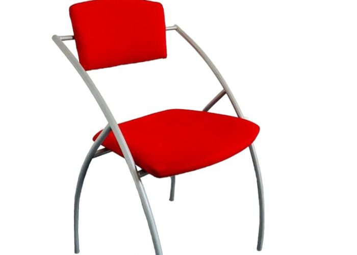 Image annonce: Chaise visiteur accueil promo rouge