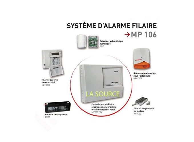 Image annonce: Elkron KIT ALARME FILAIRE POUR SÉCURITÉ 100%