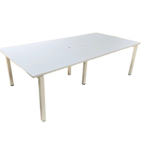 Annonce: Table de réunion 240x120 blanche 8 places