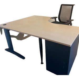 Annonce Bureau d'angle 160x200cm avec caisson 3 tiroirs