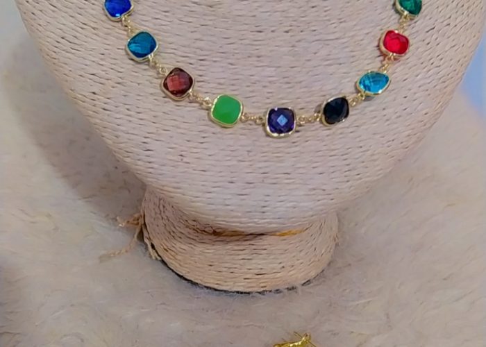 Image annonce: Collier pierre coloré