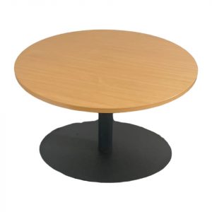 Annonce Table ronde haute ajustable chêne piétement Ovale