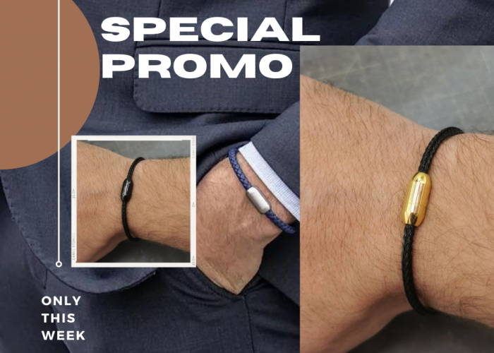 Image annonce: Bracelet homme en acier inoxydable de haute qualité