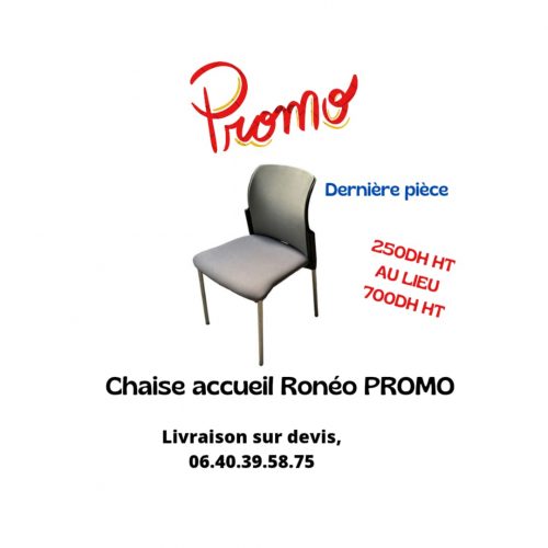 Annonce: Chaise accueil ronéo promo