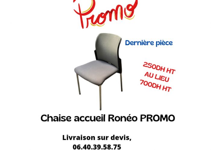 Image annonce: Chaise accueil ronéo promo